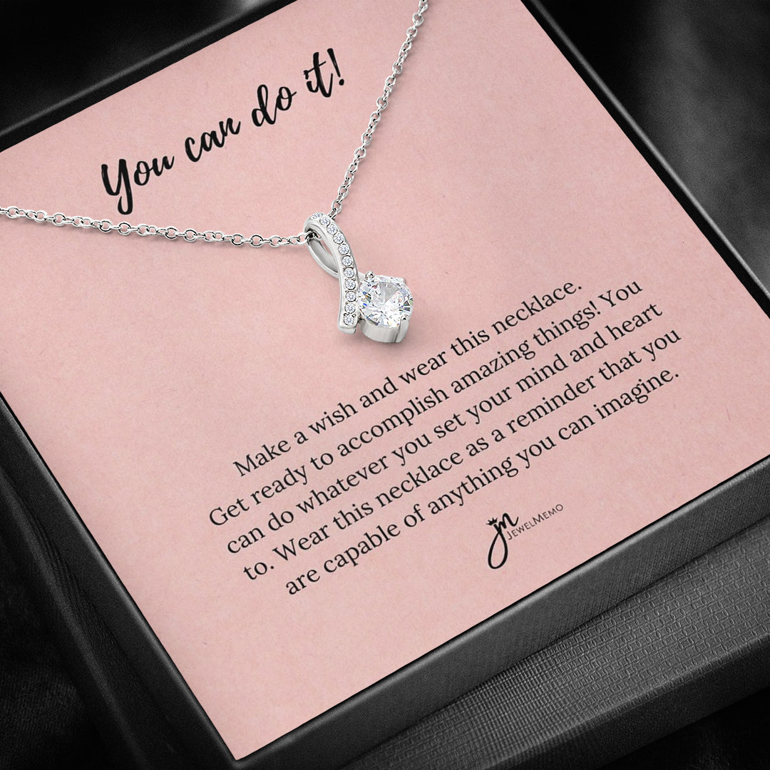 Special Message Necklace - You Can Do It!