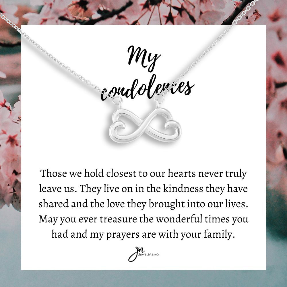 Sympathy Necklace - My Prayers Are With Your Family