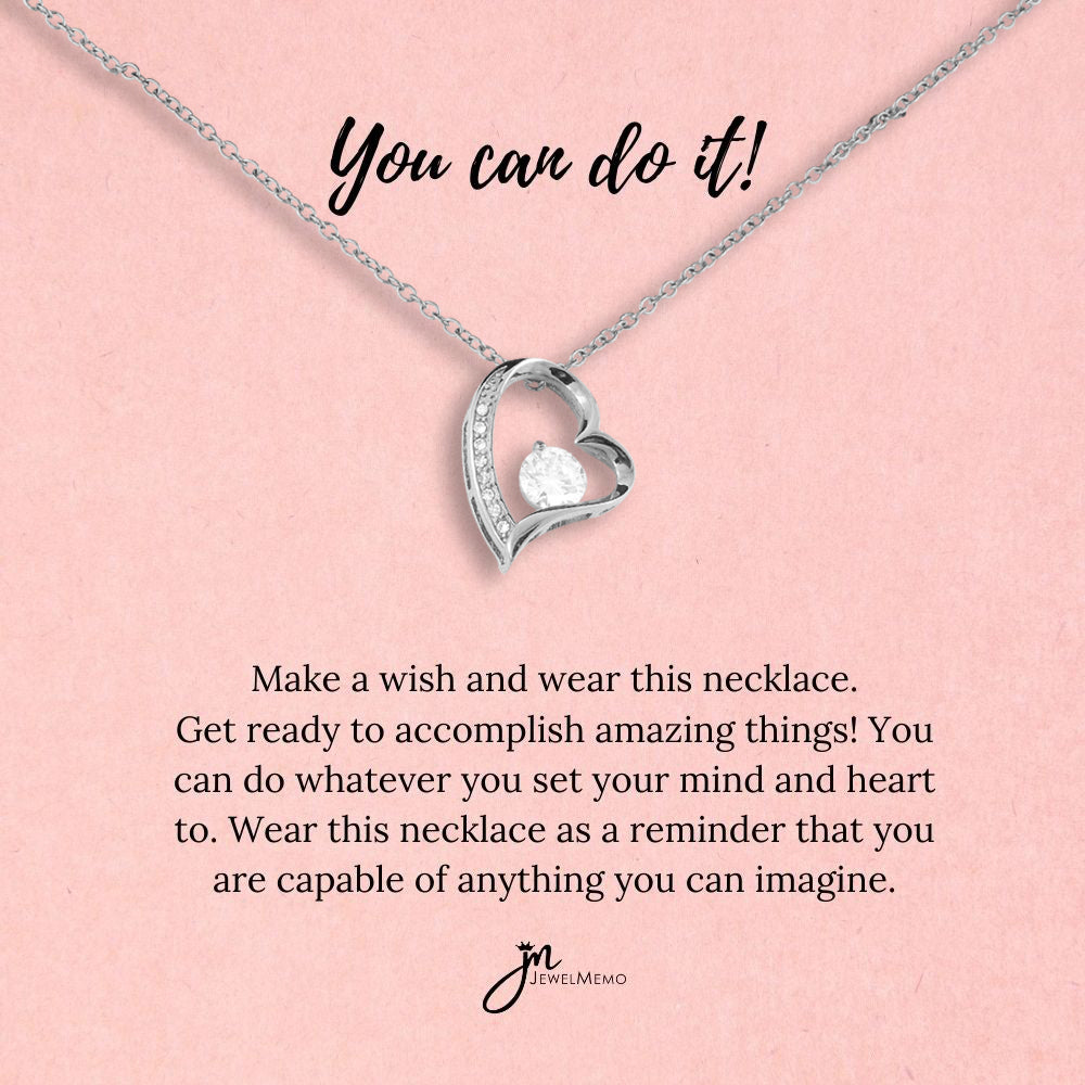 Special Message Necklace - You Can Do It!