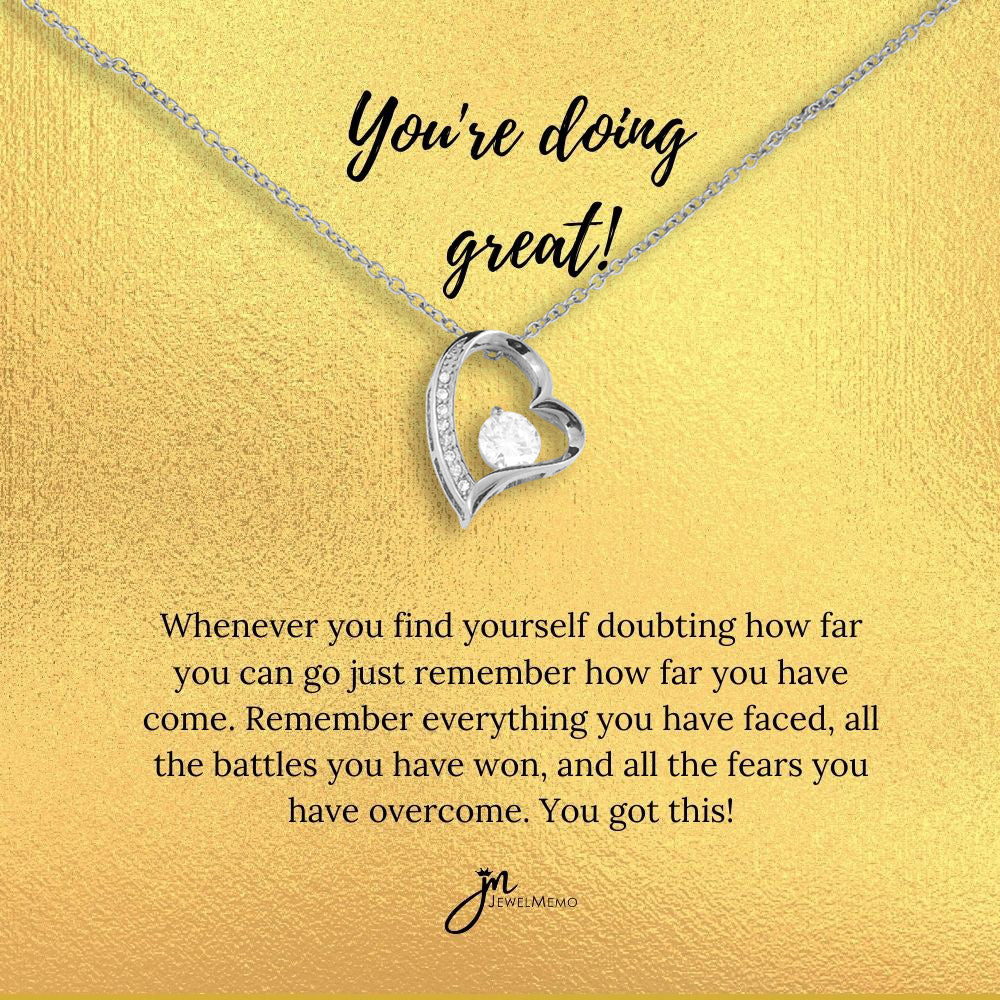 Special Message Necklace - You're Doing Great