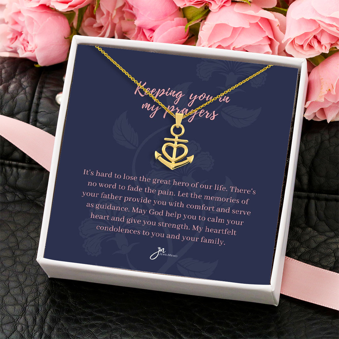 Sympathy Necklace - Keeping You In My Prayers