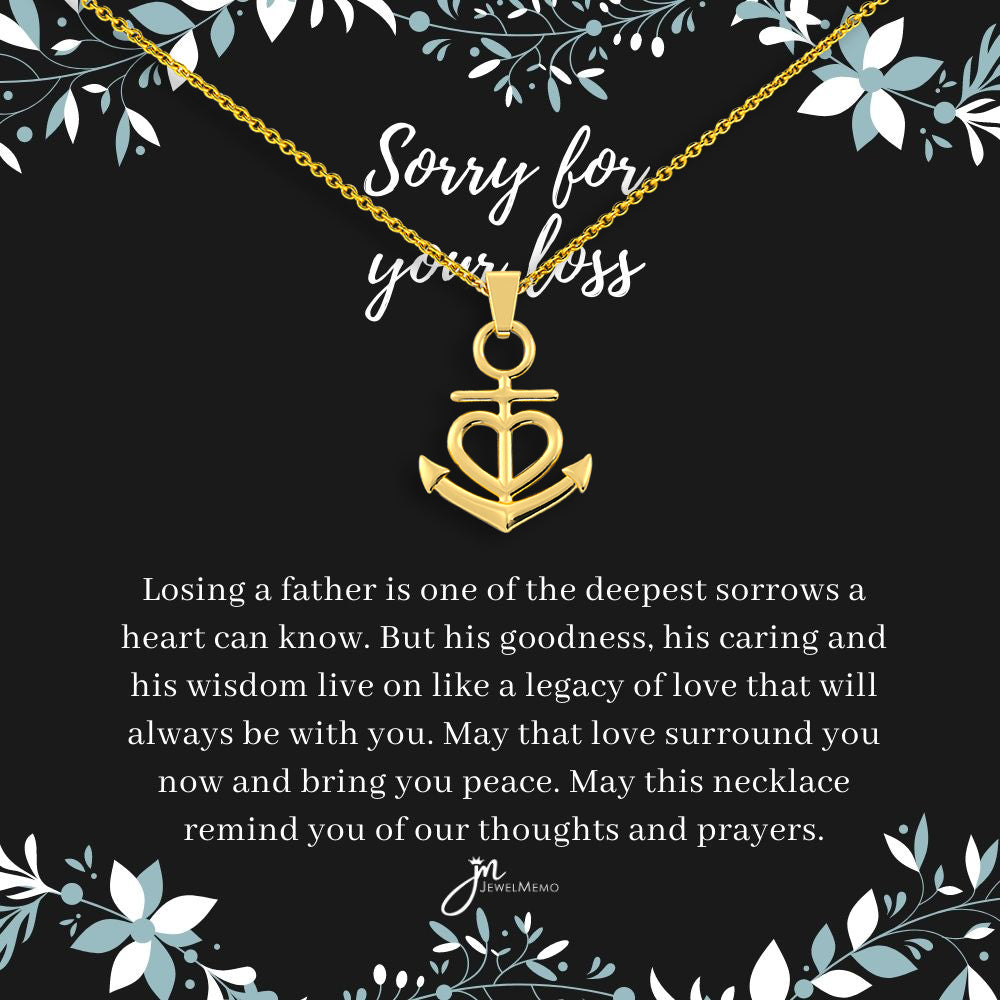 Sympathy Necklace - Sorry For Your Loss