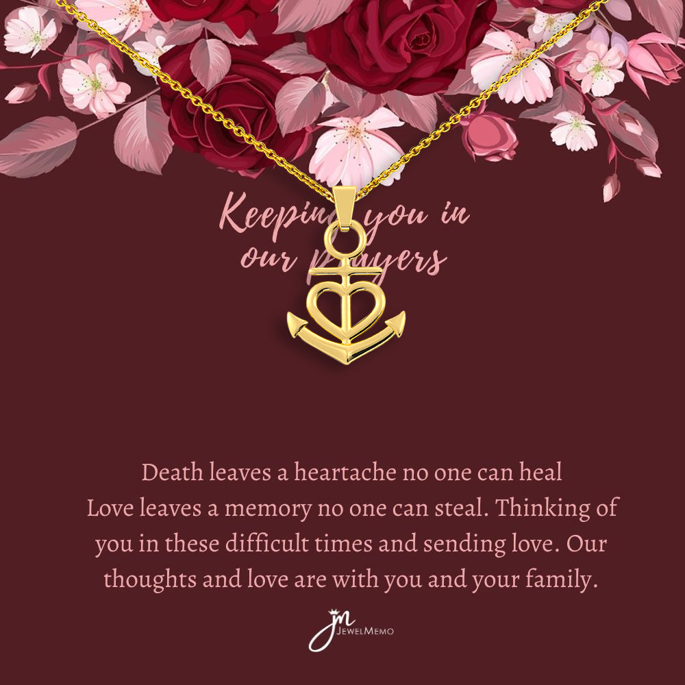 Sympathy Necklace - Keeping You In Our Prayers