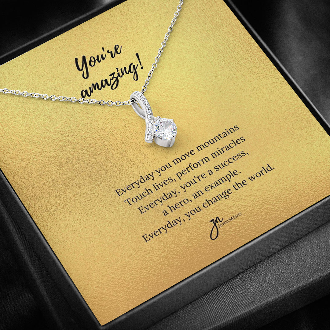 Special Message Necklace - You're Amazing