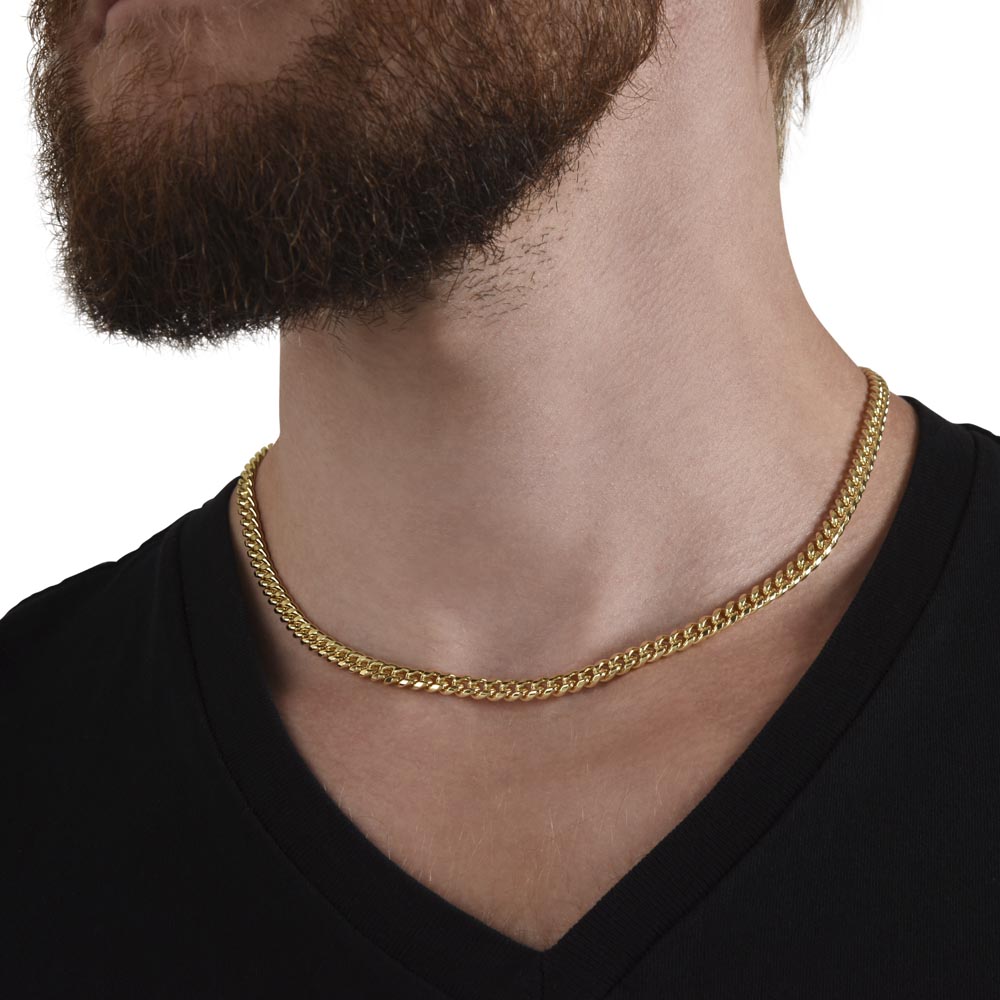 Pesonalized Forever & Always Cuban Link Chain Necklace