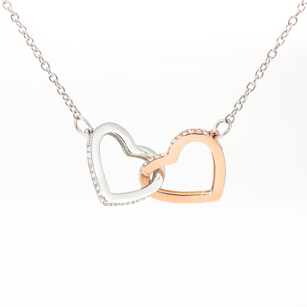 To My Grandma Interlocking Hearts Necklace