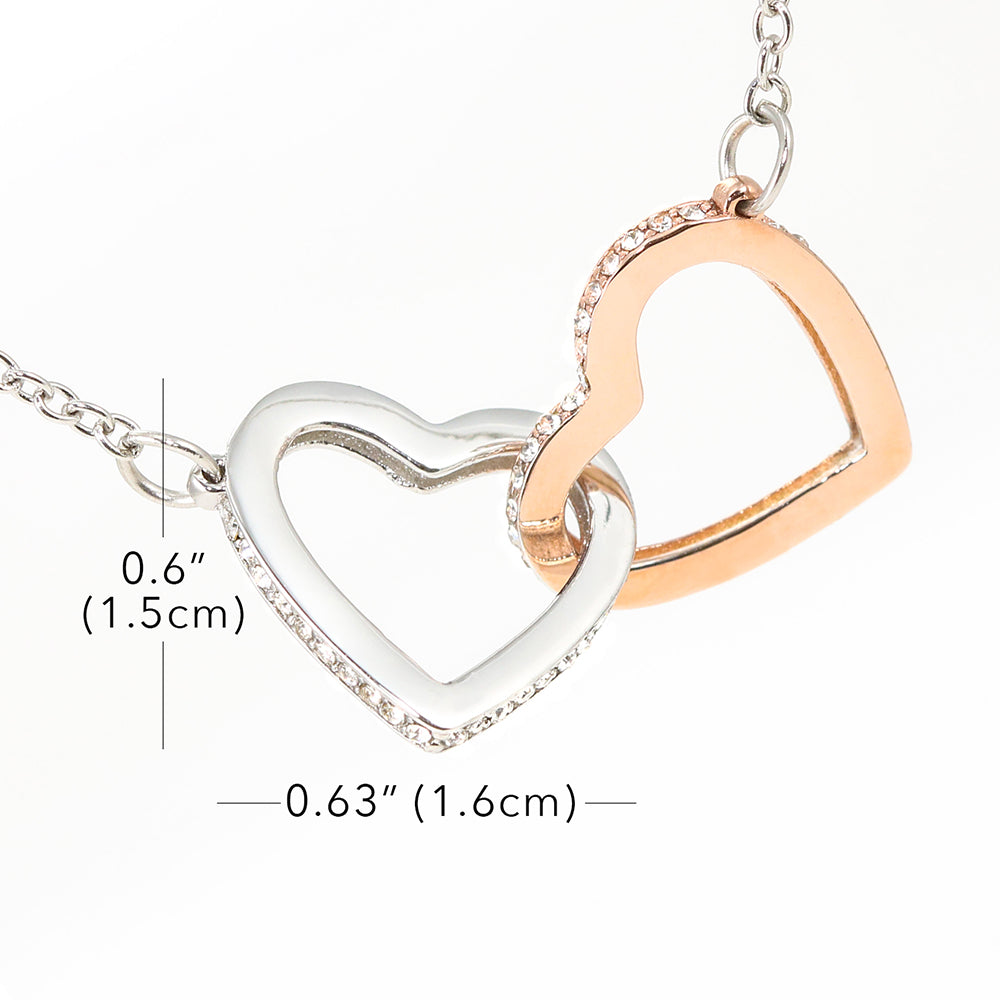 To My Mommy Interlocking Heart Necklace