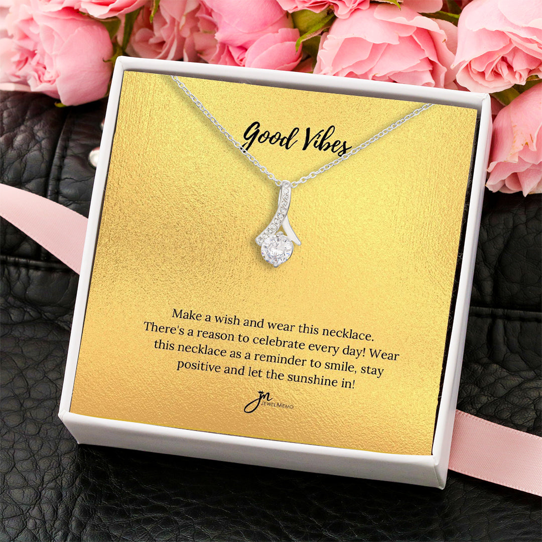 Special Message Necklace - Good Vibes