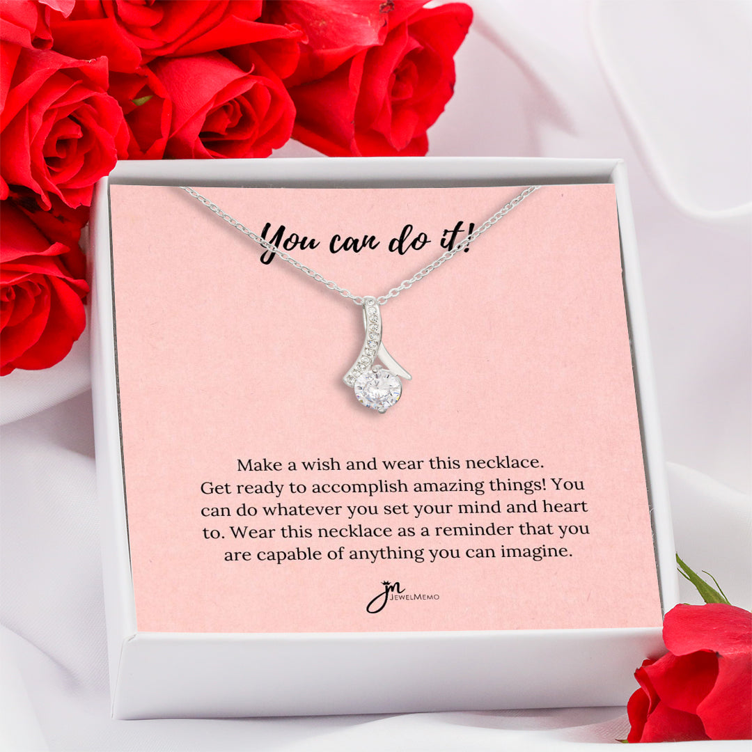 Special Message Necklace - You Can Do It!