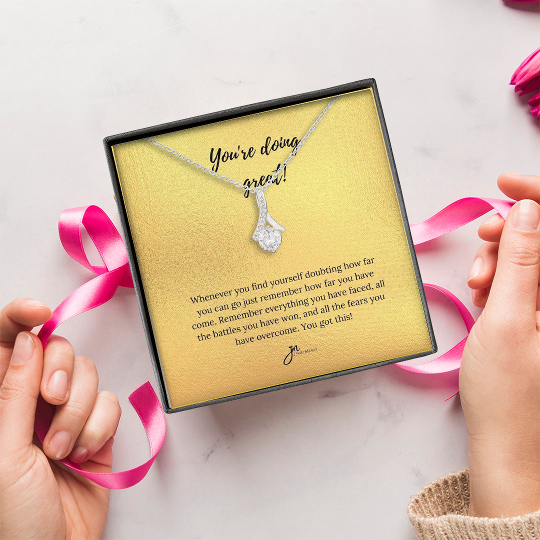 Special Message Necklace - You're Doing Great