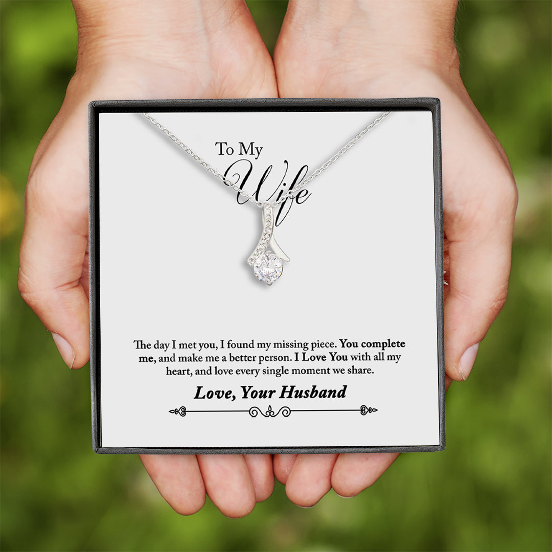 Wife Necklace - I Love You With All My Heart