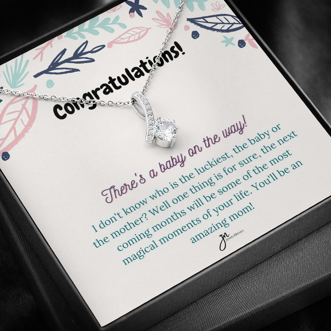 Mom-To-Be Necklace - There's A Baby On The Way