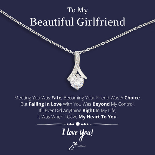 For Her Necklace - To My Beautiful Girlfriend