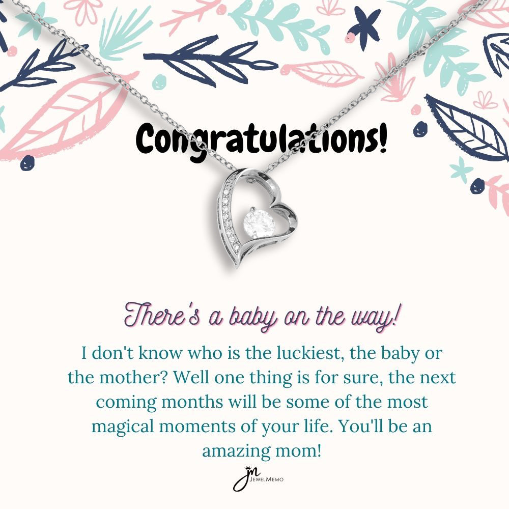 Mom-To-Be Necklace - There's A Baby On The Way