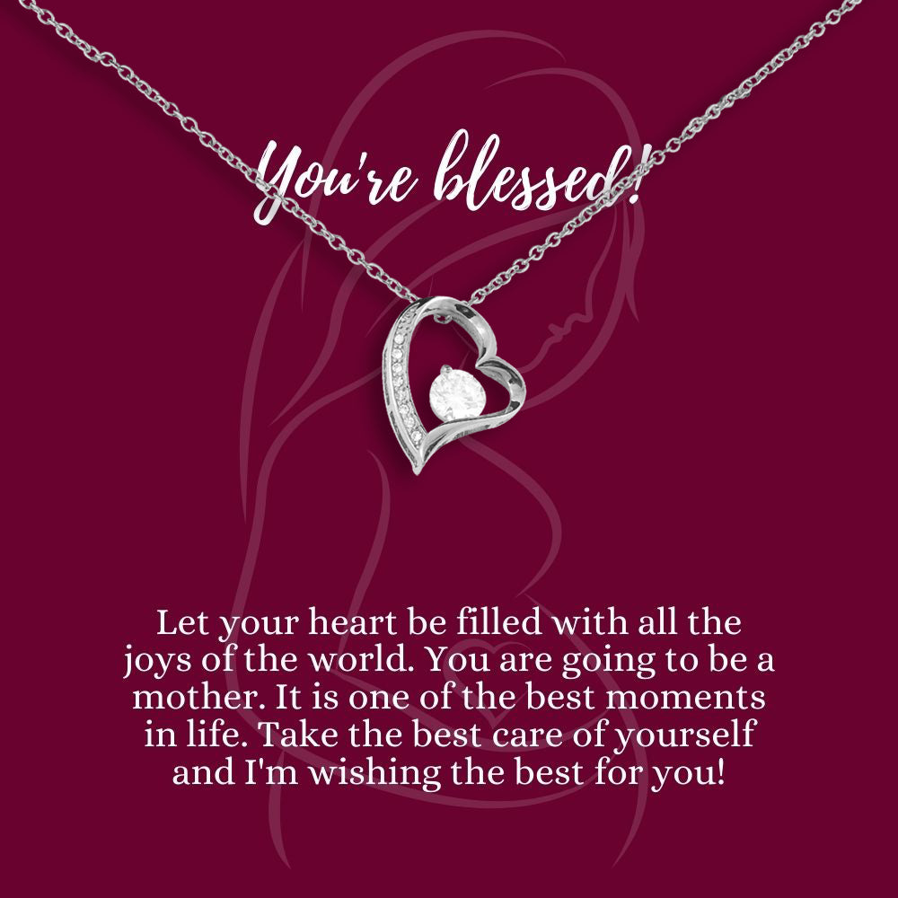 Mom-To-Be Necklace - Wishing The Best For You