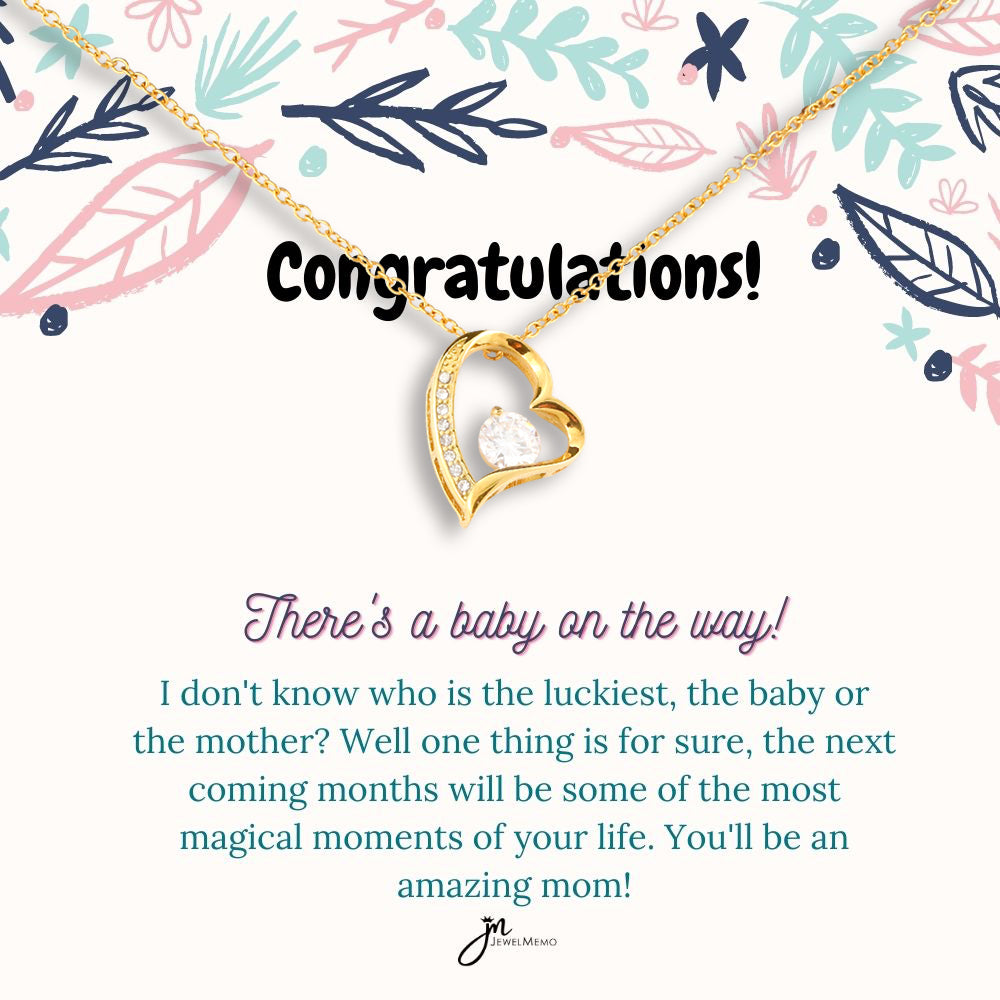 Mom-To-Be Necklace - There's A Baby On The Way