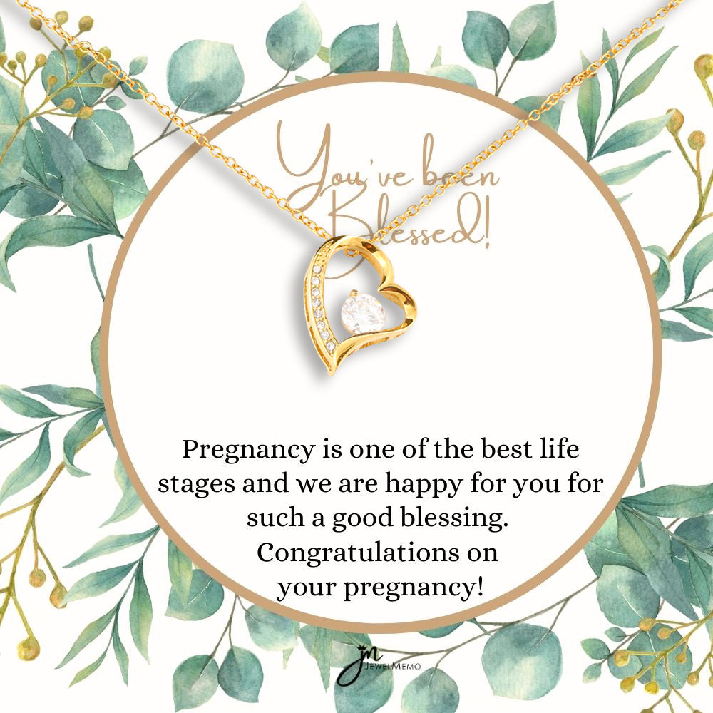 Mom-To-Be Necklace - You've Been Blessed