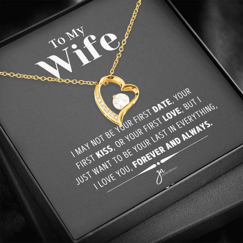 To My Wife Necklace - Forever And Always