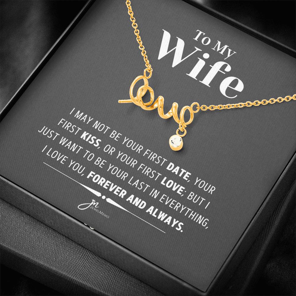 To My Wife Necklace - Forever And Always