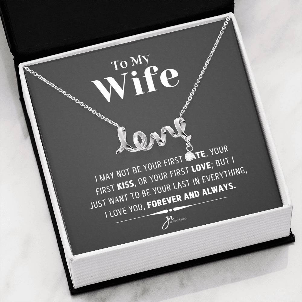 To My Wife Necklace - Forever And Always