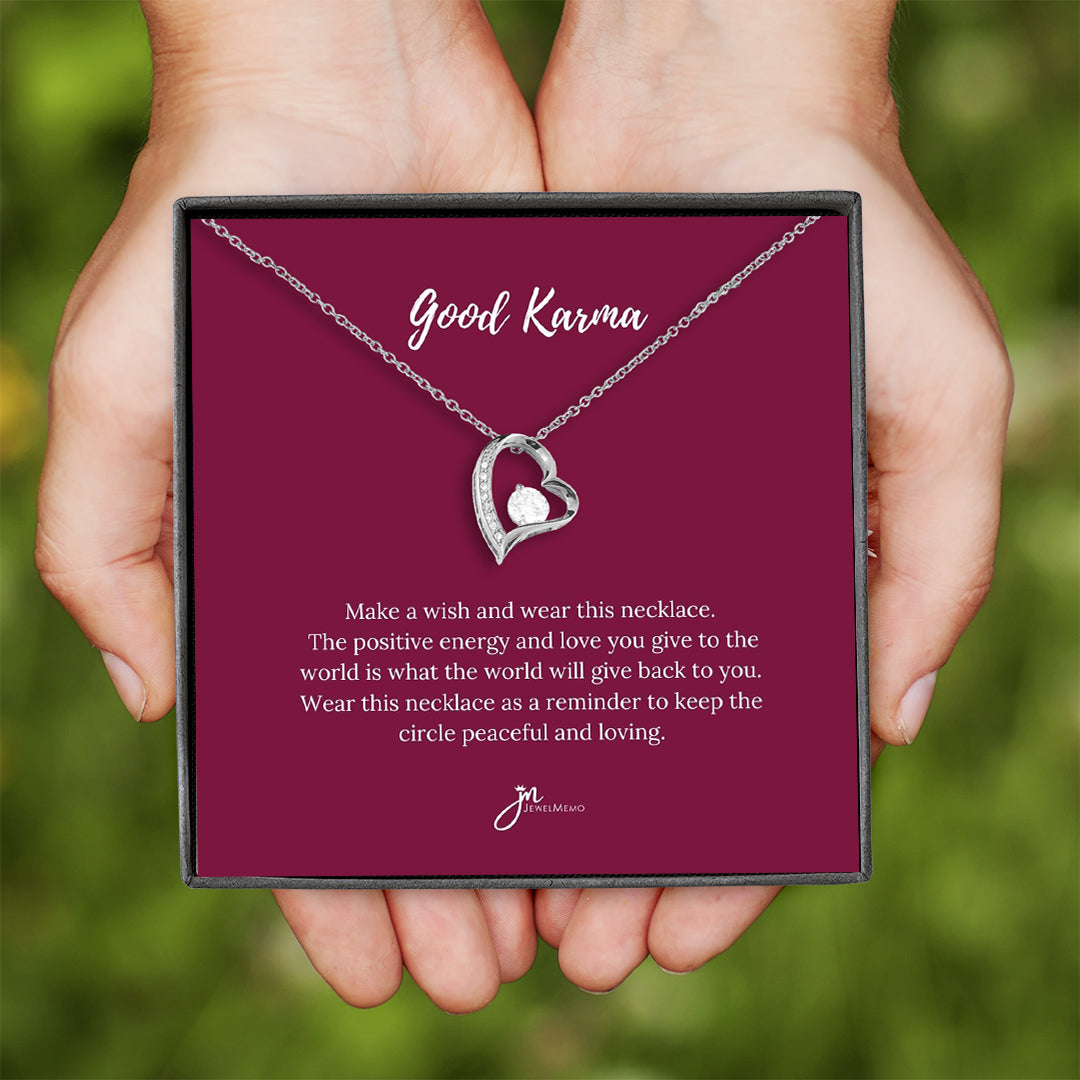 Special Message Necklace - Good Karma