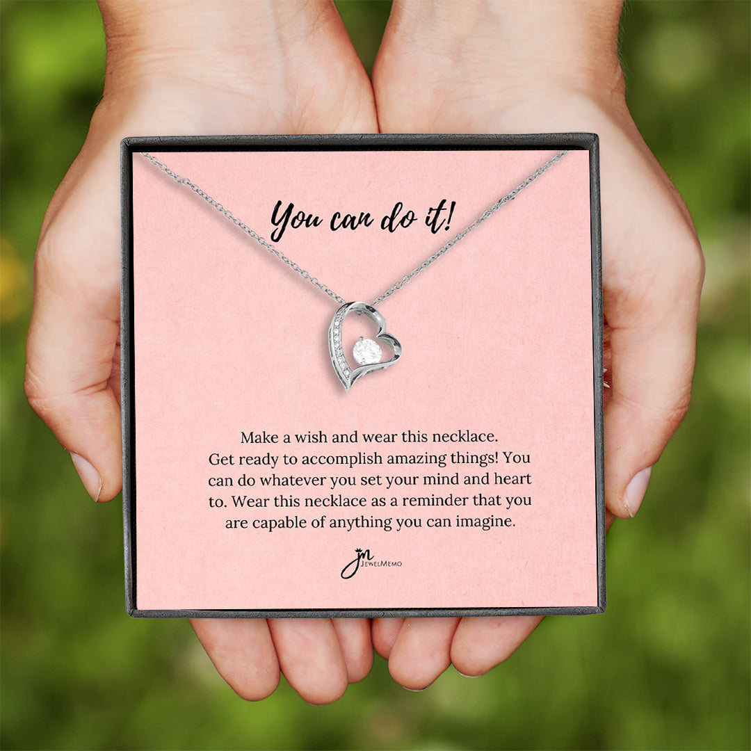 Special Message Necklace - You Can Do It!