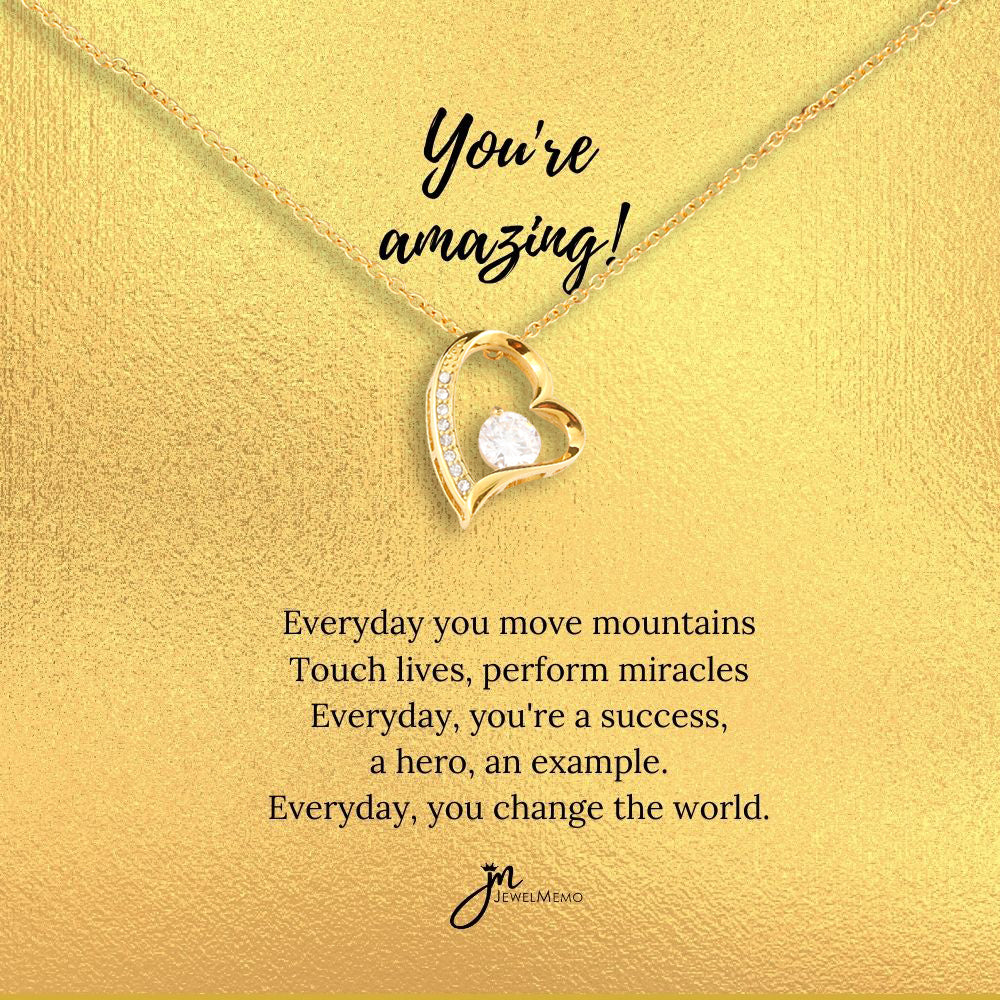 Special Message Necklace - You're Amazing