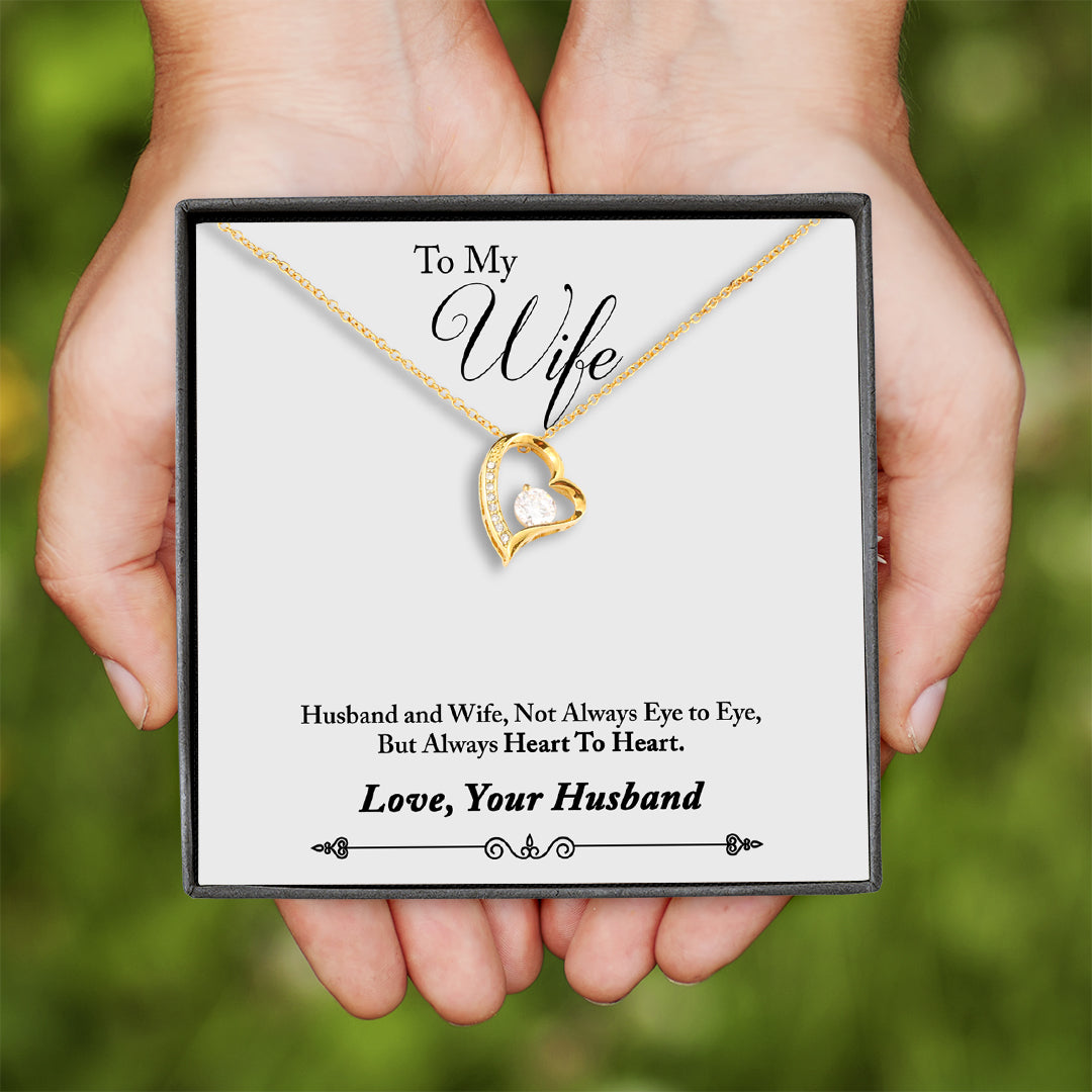 Wife Necklace - Heart To Heart