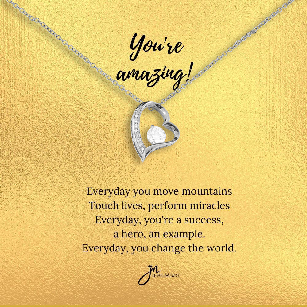 Special Message Necklace - You're Amazing