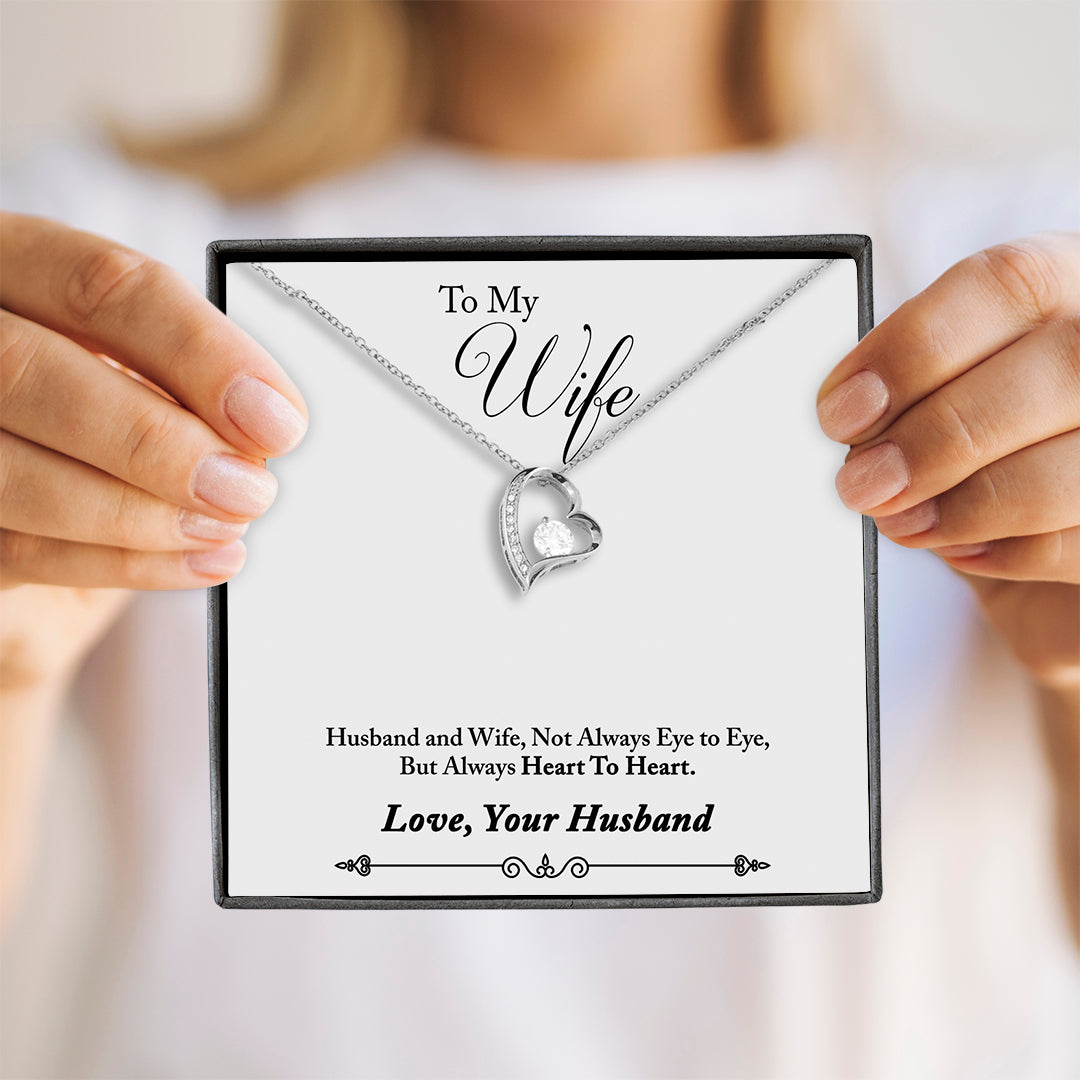 Wife Necklace - Heart To Heart