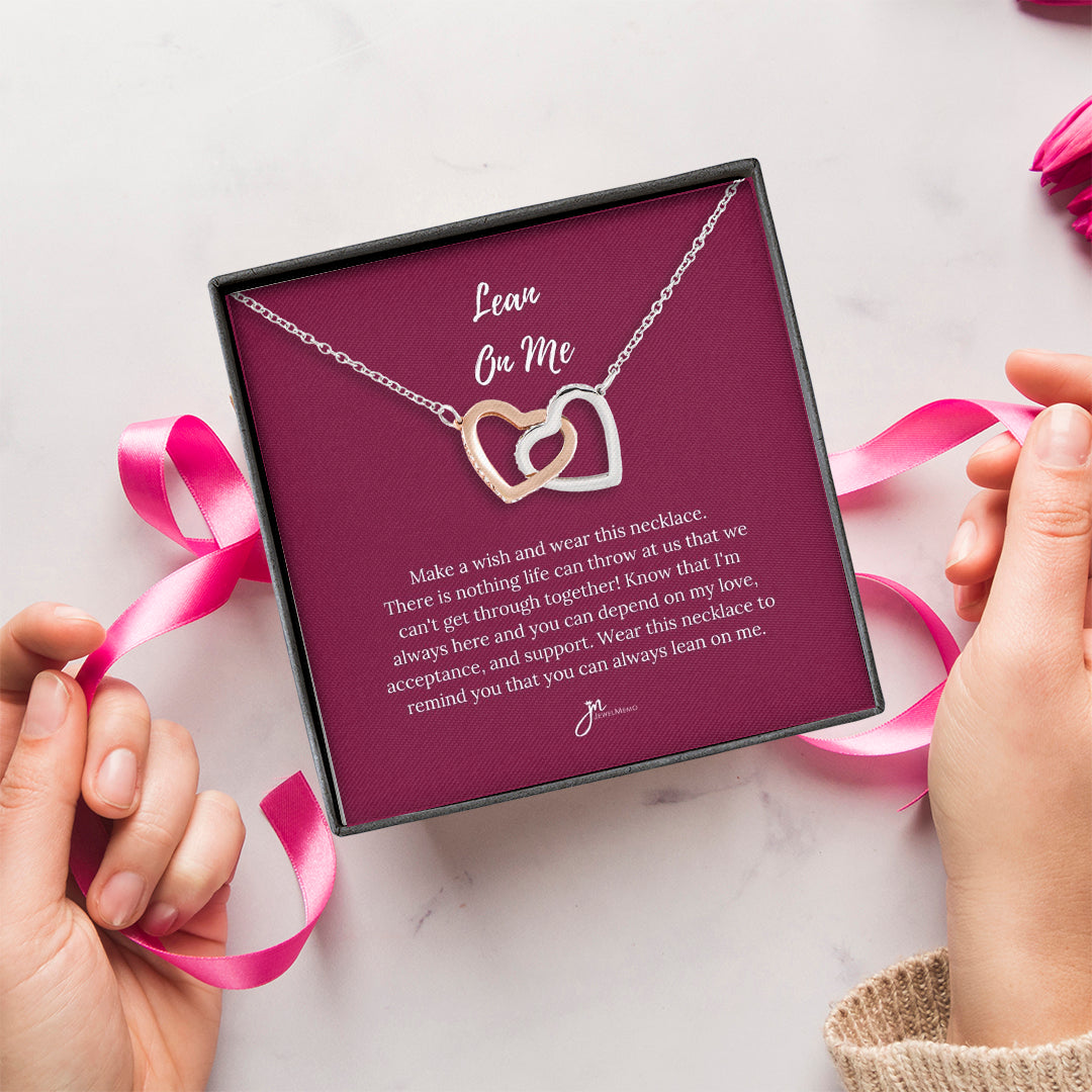 Special Message Necklace - Lean On Me