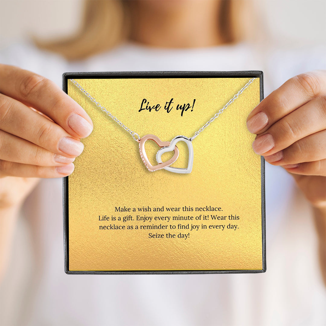 Special Message Necklace - Live it up