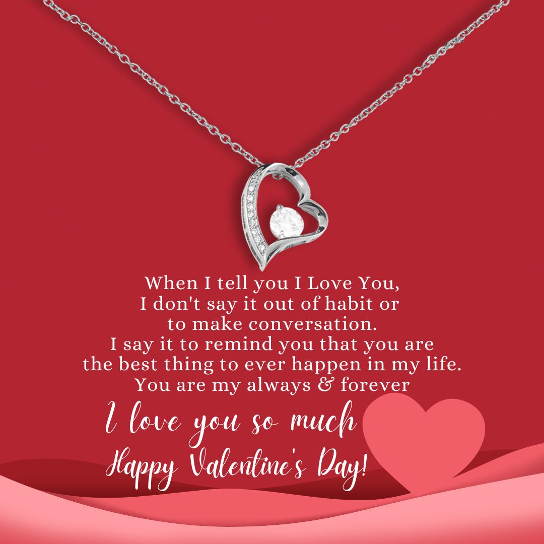 Valentine's Day Necklace - Always & Forever